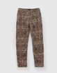 Women’s arabesque print suit trousers-4