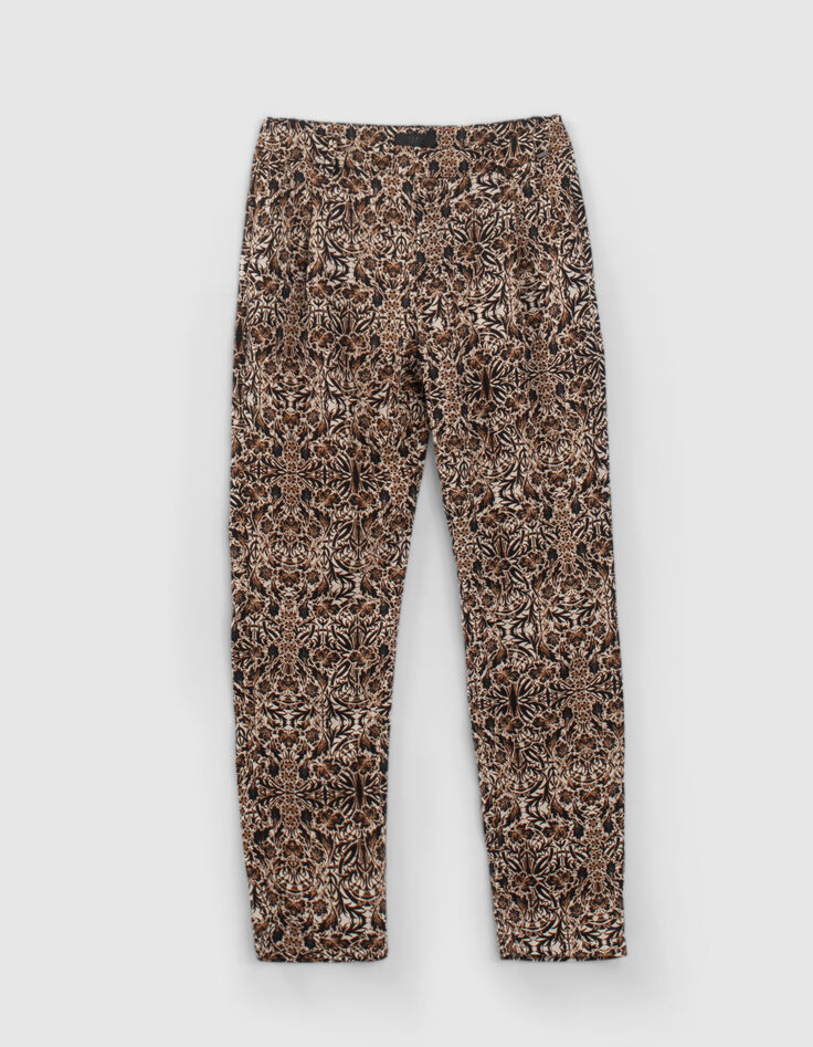 Women’s arabesque print suit trousers-4