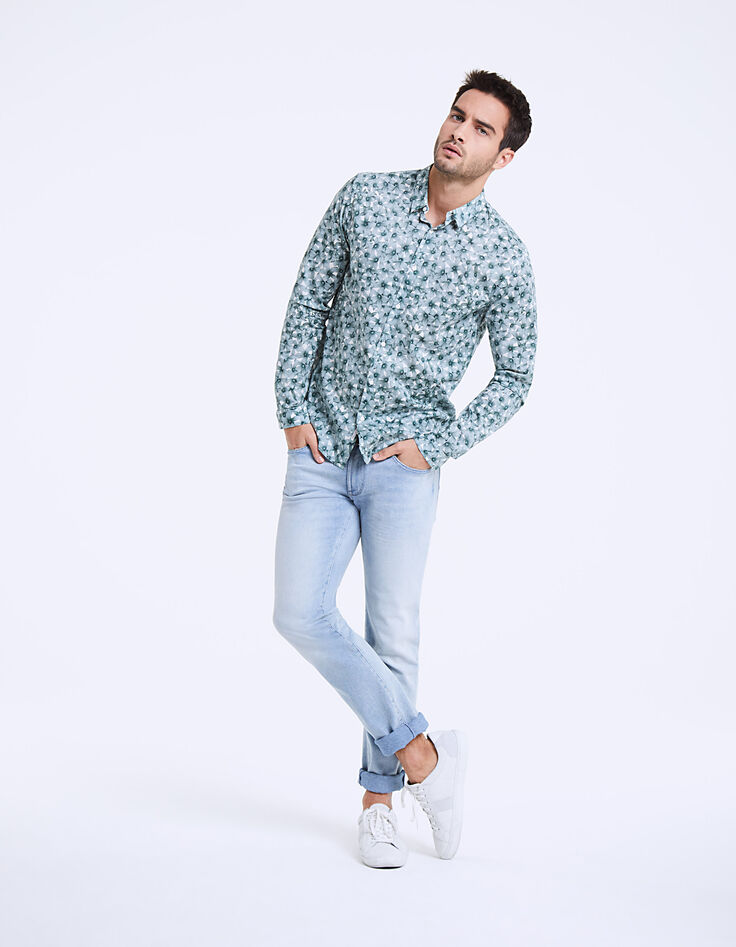 Liberty Slim-Herrenhemd mit Blumenprint-6 Liberty Slim-Herrenhemd mit Blumenprint-6