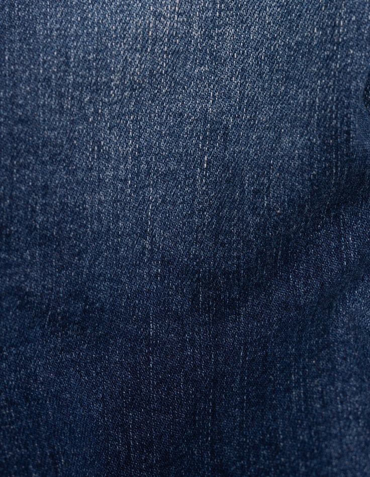 Blaue Jungen-Upcycling-SLIM-Jeans mit Prägemotiven-8