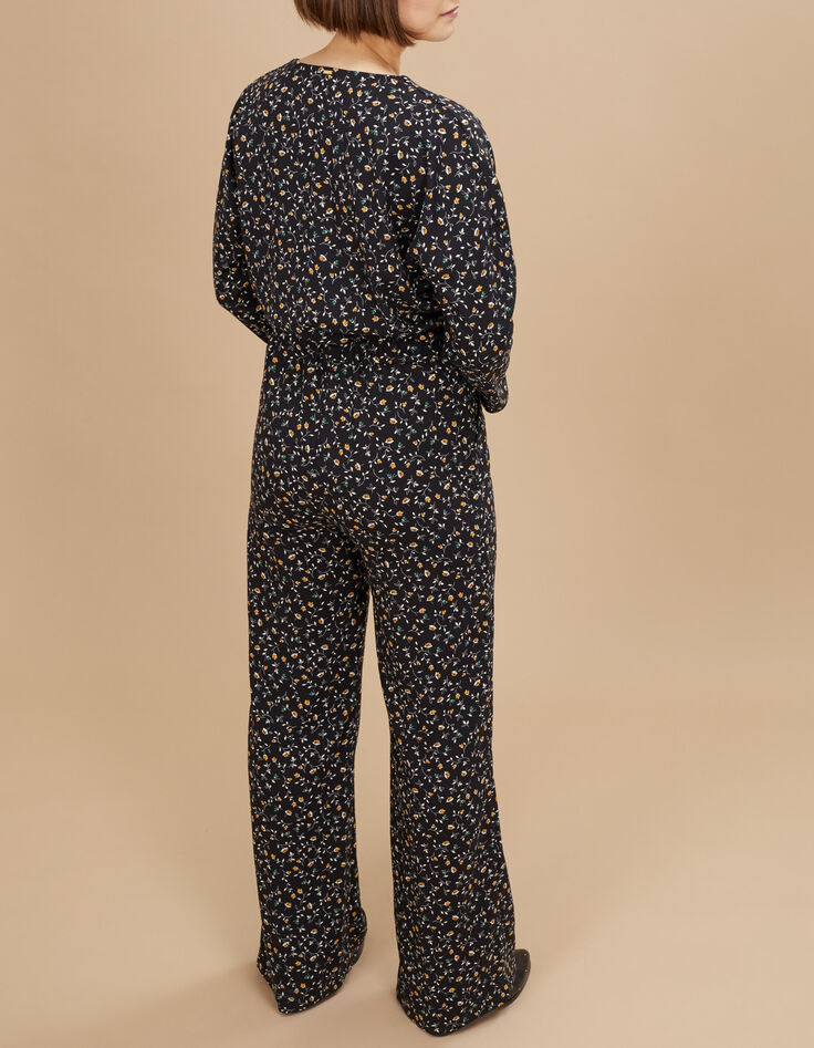 Mono negro estampado florecitas I.Code-2