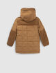 Camel gevoerde parka nylon en fluweel jongens-3