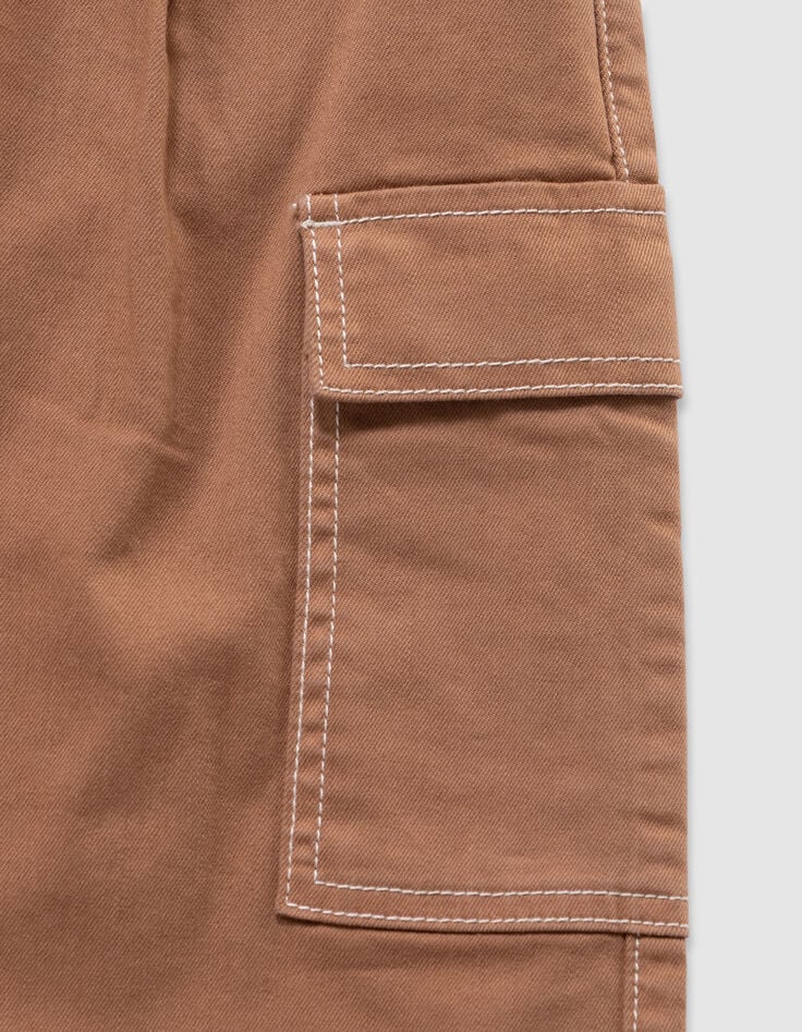 Camel wideleg jeans battlestijl meisjes-7