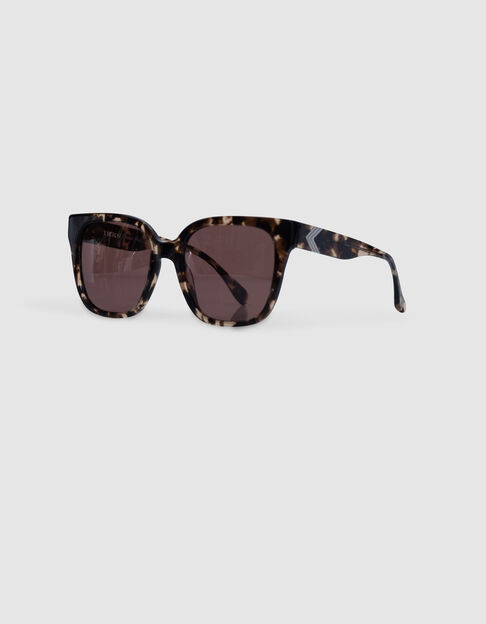Braune Sonnenbrille Charly rosa Gläser - IKKS