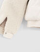Plumas beige claro bimaterial ni&ntilde;a-6