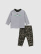 Ensemble 2-en-1 T-shirt et jogpant camouflage bébé garçon-3
