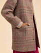 Manteau camel motif carreaux I.Code-5