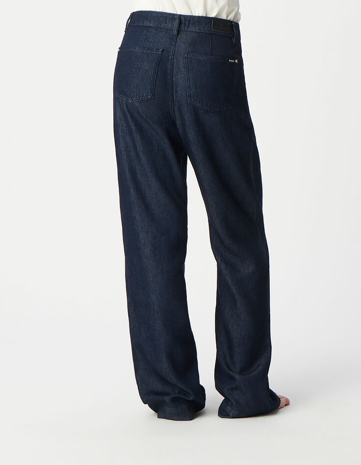 Lyocell&reg; Bruine jeans met wijde pijpen Dames-3