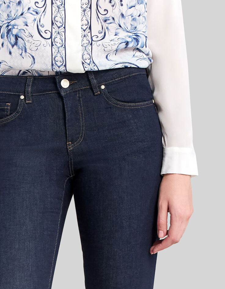 Jean SLIM taille basse brut femme-4
