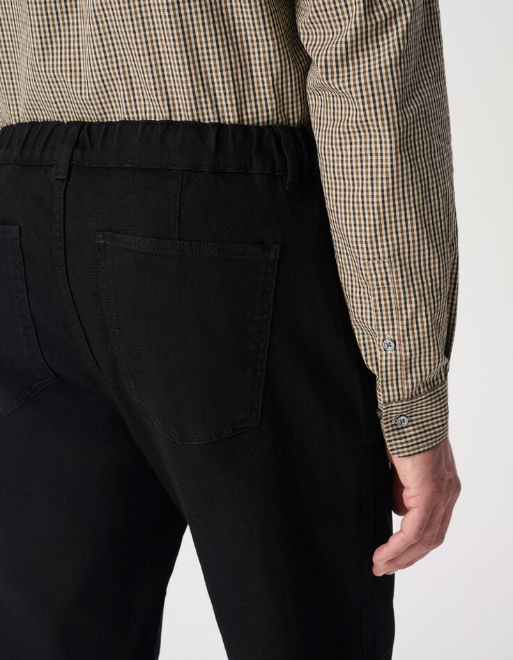 Jean jogg noir taille &eacute;lastiqu&eacute;e Harold Homme-5