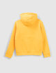 Cardigan jaune message embossé manche garçon-3