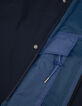 Leichter marineblauer WATERPROOF BREATHABLE Herren-Parka-6