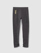Girls’ 2-in-1 grey leggings and tulle skirt-6