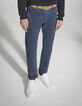Stahlblaue SLIM-Herrenchinohose-2