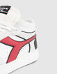 Baskets Mixtes blanches, grises et rouges IKKS X DIADORA-6