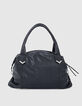 Bolso bandolera The Captain Bag military cuero negro mujer-2