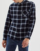 Chemise REGULAR duck blue à carreaux Homme-2