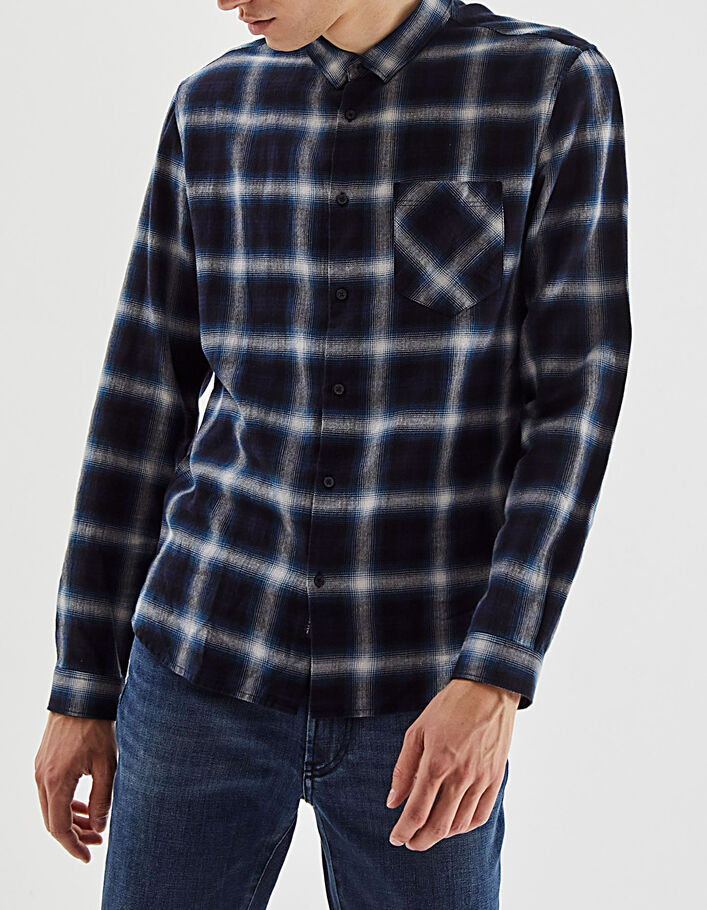 Duck blue geruit REGULAR overhemd Heren-2