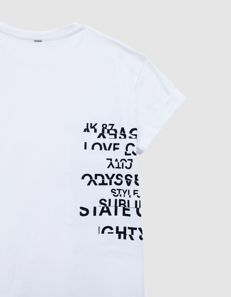 Tee-shirt col rond blanc visuel messages-7 Tee-shirt col rond blanc visuel messages-7