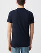 Marineblaues Herrenpoloshirt aus Baumwollmodal-4 Marineblaues Herrenpoloshirt aus Baumwollmodal-4