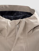 Boys’ beige parka with heat-sealed seams-5