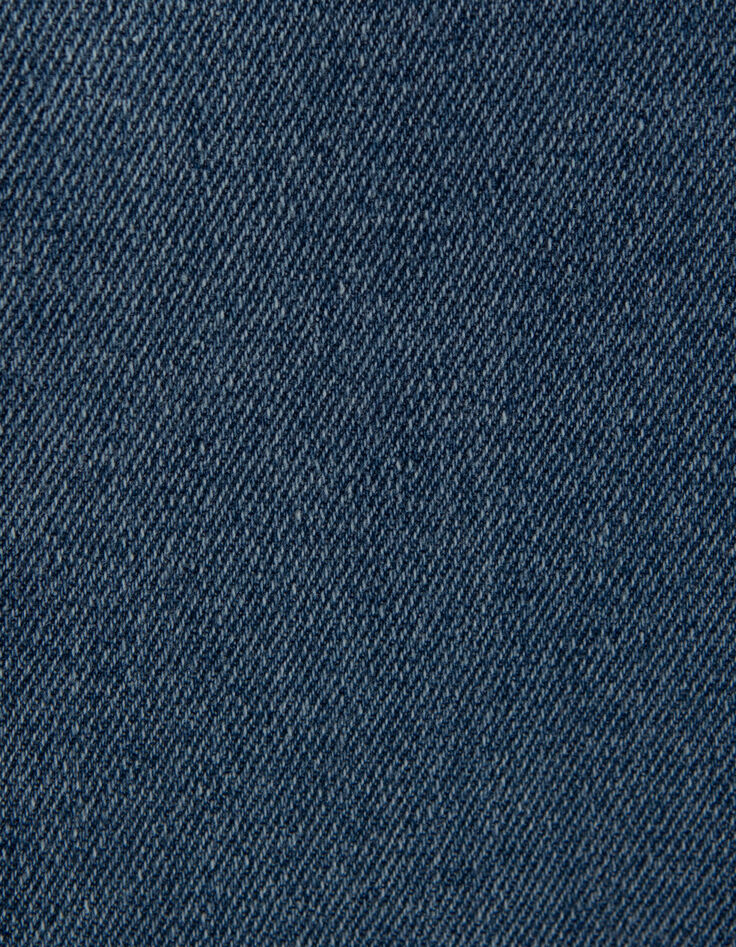 Girls' blue waterless flared jeans with patch pockets-9