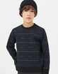 Sudadera reversible negro y granito jaspeado niño -1