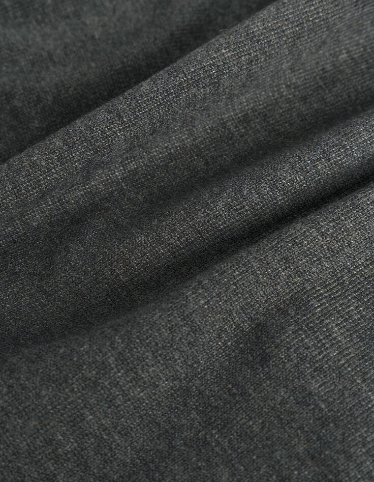 Graues Langarm-Poloshirt f&uuml;r Herren aus Strick-6