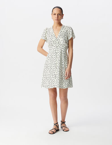 Vestido blanco lunares mujer - IKKS