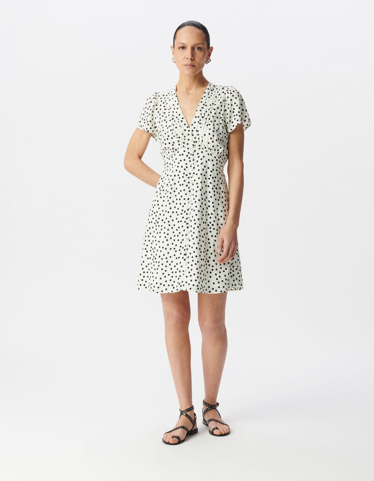 Vestido blanco lunares mujer-1