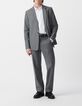 Men&rsquo;s grey wool blend suit jacket-1
