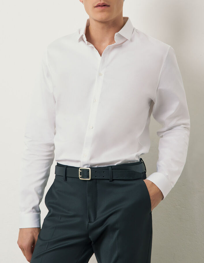Men's white SLIM shirt - IKKS