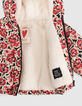 Doudoune noire imprimé maxi roses bébé fille-6