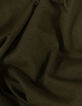 Women's organic cotton khaki t-shirt with glitter message-8