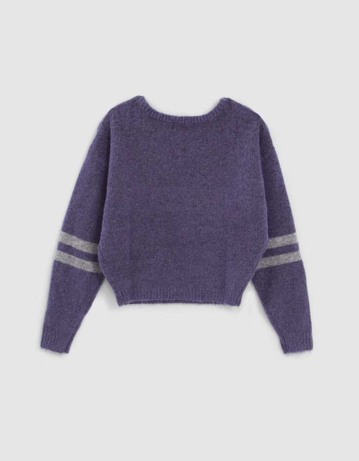 Jersey violeta cropped punto ni&ntilde;a-4