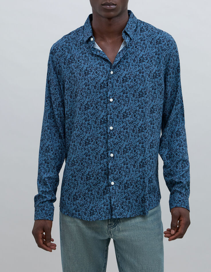 Men&rsquo;s storm LENZING&trade; ECOVERO&trade; flowery SLIM shirt-7