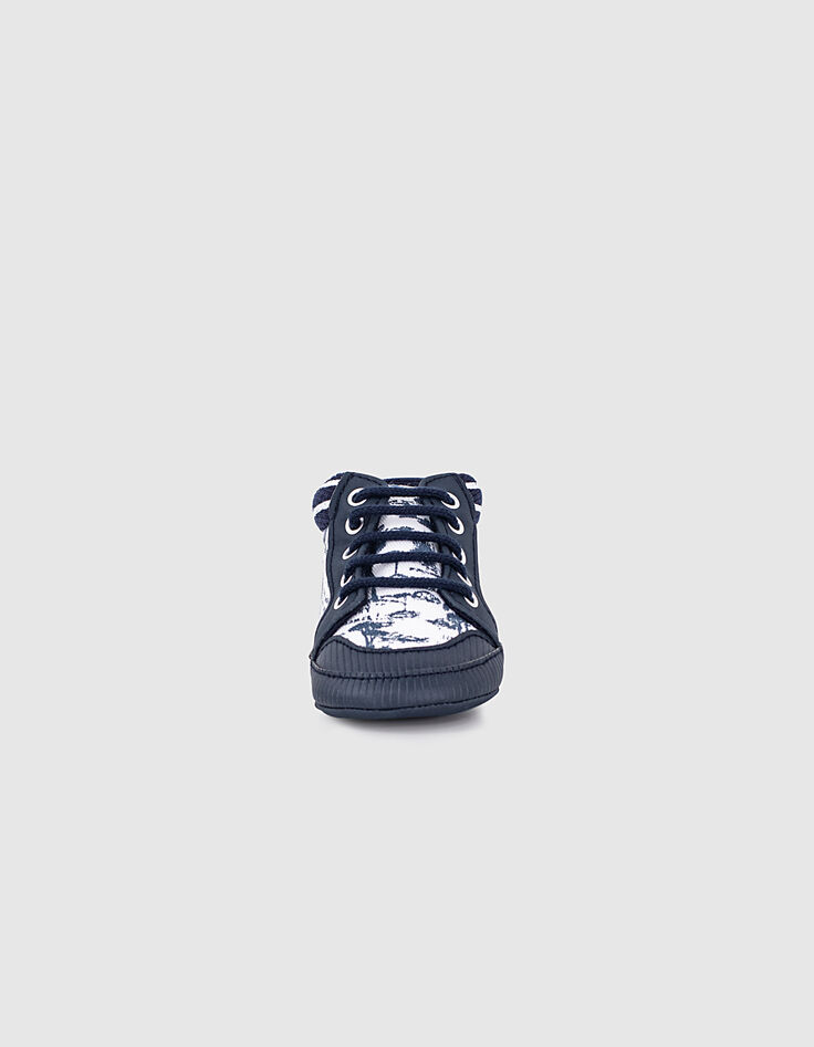 Navy sneakers print French West Coast babyjongens -2