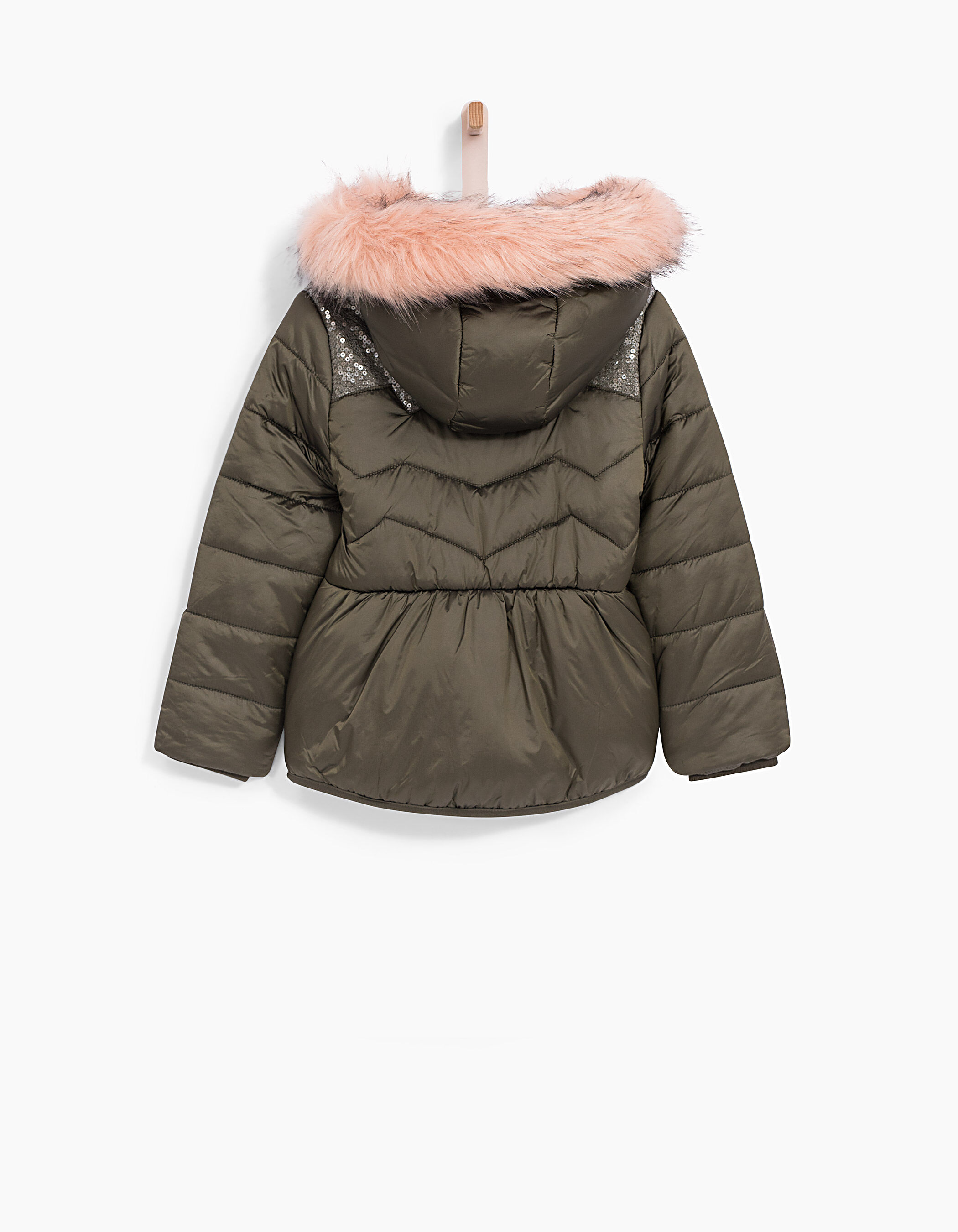 Doudoune fourrure rose new arrivals