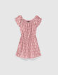 Mono corto rosa palo Ecovero&reg; estampado batik ni&ntilde;a-1