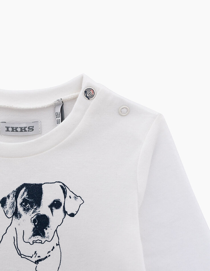 Baby boys' off-white DJ-dog T-shirt  -4