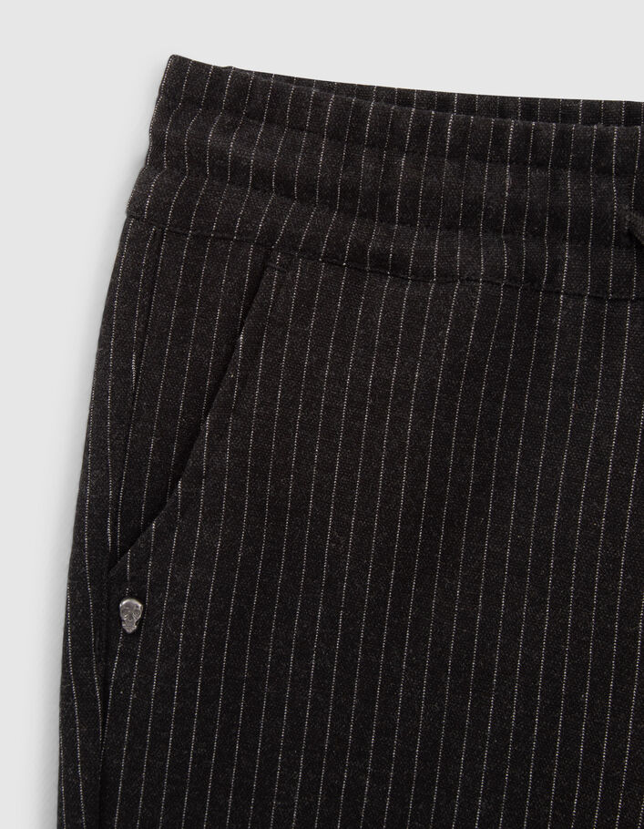 Grijze jogging pinstripes jongens-8