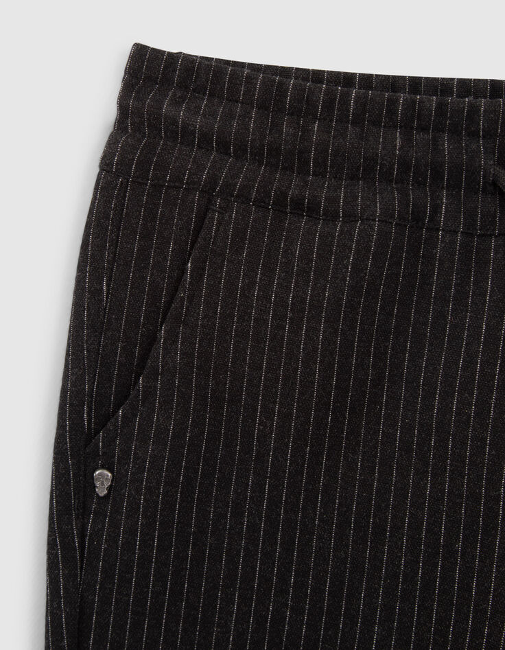Boys’ grey pinstripe joggers-8