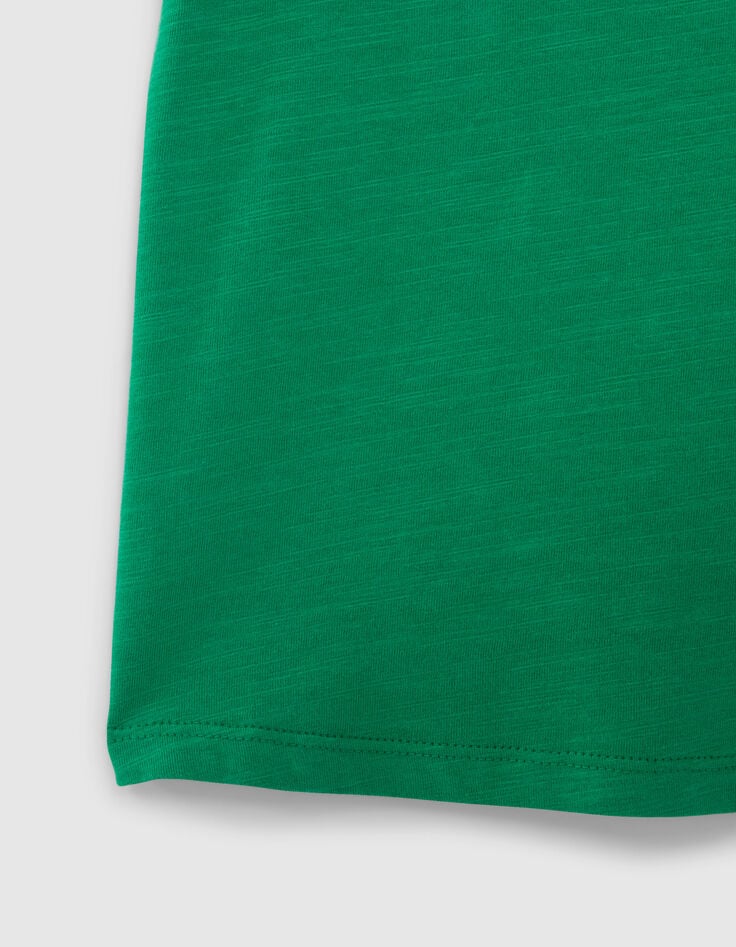 Groen topje kanten biezen meisjes-4