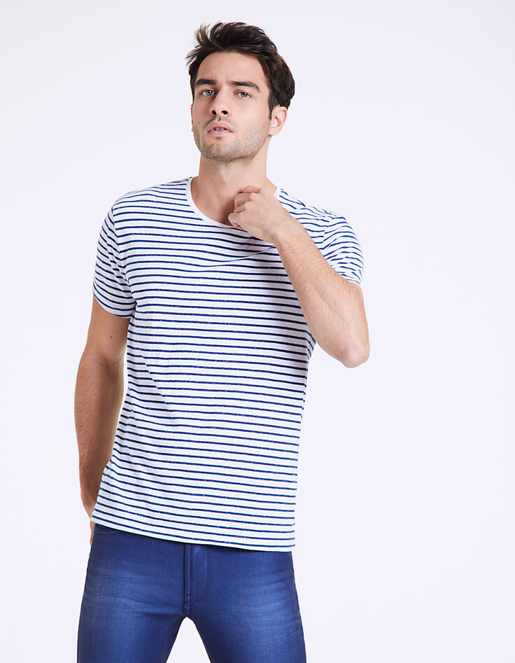 Men's striped dupioni sailor T-shirt-5 Men's striped dupioni sailor T-shirt-5