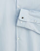 Chemise regular bleu ciel anti-tâche Homme-4
