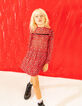 Vestido rojo corazones mini me niña-1