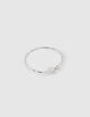 Pulsera metal blanco charm rayo ni&ntilde;a-5