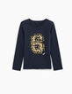 Tee-shirt navy 6 en sequins réversibles fille-2