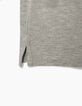 Graues Kinder-Poloshirt aus Biobaumwolle-5