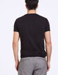 Camiseta negra dibujo palmera Hombre-3